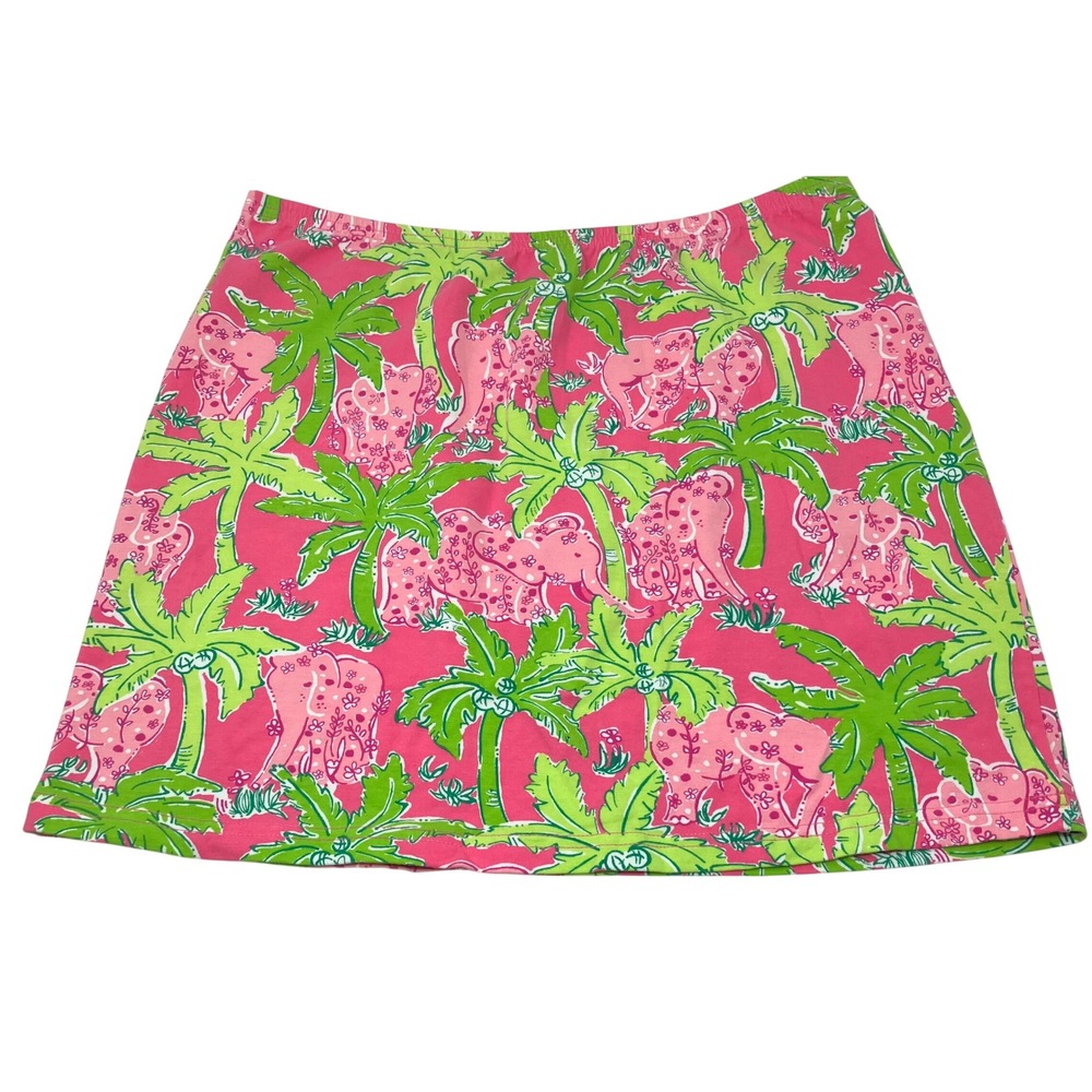 LILLY PULITZER Pink Tropical Print Women’s Casual Skirt